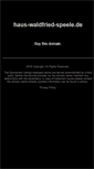 Mobile Screenshot of haus-waldfried-speele.de
